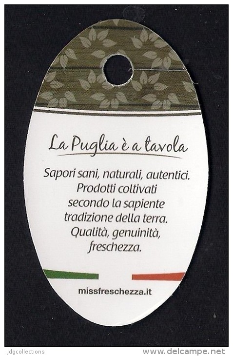 # MISS FRESCHEZZA Italy Onion Tag Balise Etiqueta Anhänger Cartellino Vegetables Gemüse Verduras Fruits Grapes - Fruits & Vegetables