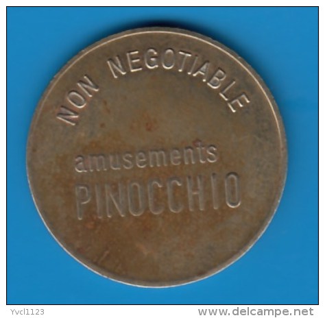 USA - Circulating Amusements Pinocchio Coin (04) - Altri & Non Classificati