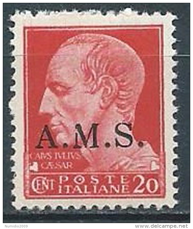 1944 CLN A.M.S. EFFIGIE 20 CENT MNH ** - VA38-8 - Comité De Libération Nationale (CLN)