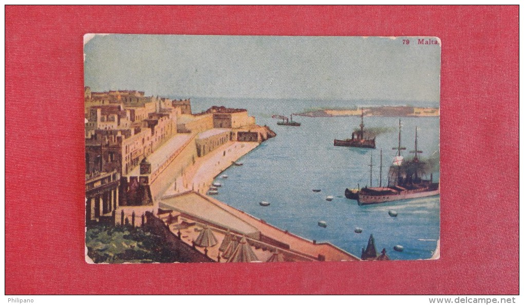 > Malta Harbor--   ------ Ref 1910 - Malta