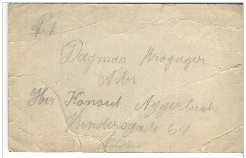 Privately Printed Postcard, Verdun Rund Til Fods Uden Penge I 5Aar (5 Year Trip On Foot Without Money) 1923-28 - Other & Unclassified