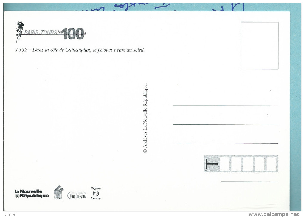 Cyclisme Sur Route Paris - Tours  Cpm Edition Spéciale De La Nouvelle République Pour La100 ème  Voir Scan Recto - Radsport