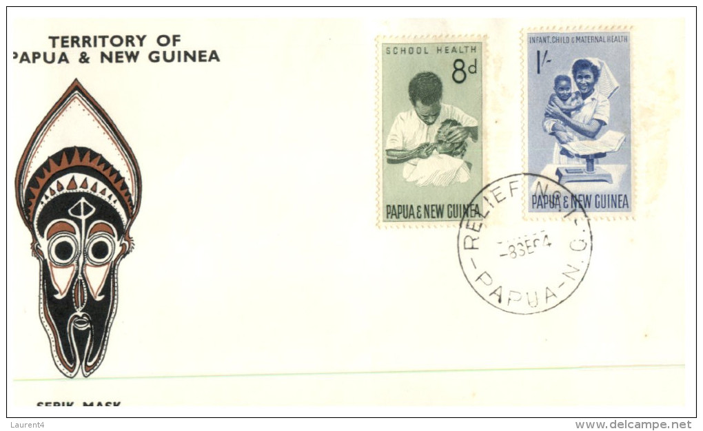 (555) Papua New Guina FDC Cover - 1964 - Health - Papouasie-Nouvelle-Guinée