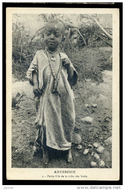 Cpa D' Ethiopie Abyssinie - Petite Fille De La Tribu Des Irobs    AA8b - Ethiopië