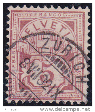 No 54 ( Papier Blanc ) Oblitéré Zürich Le 8.VII.82 - SBZ : 180.- - Oblitérés