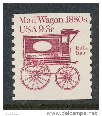 USA 1981 Scott # 1903. Transportation Issue: Mail Wagon 1880s, MNH (**). - Roulettes