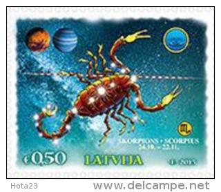 2015 Latvia Latvian Stamp China,Lunar Horoscope MNH ==  Scorpion === - Lettonie