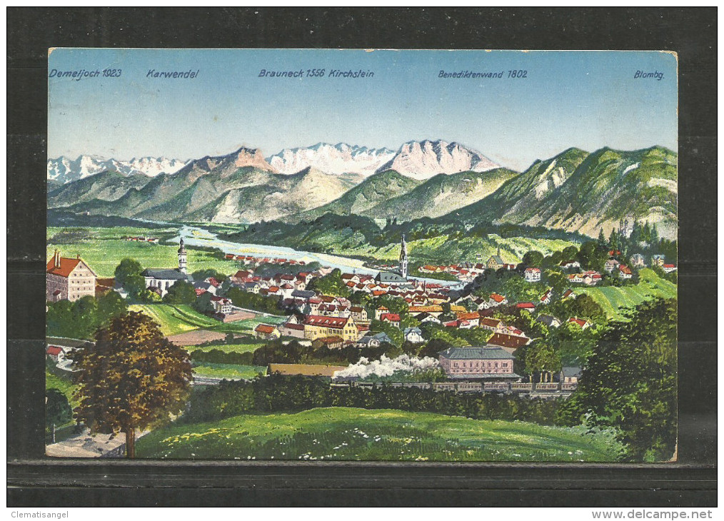 563b * BAD TÖLZ * MIT GEBIRGE * 1923 **!! - Bad Toelz