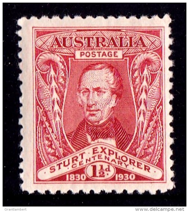 Australia 1930 Sturt Explorer Centenary 11/2d MNH - - Mint Stamps