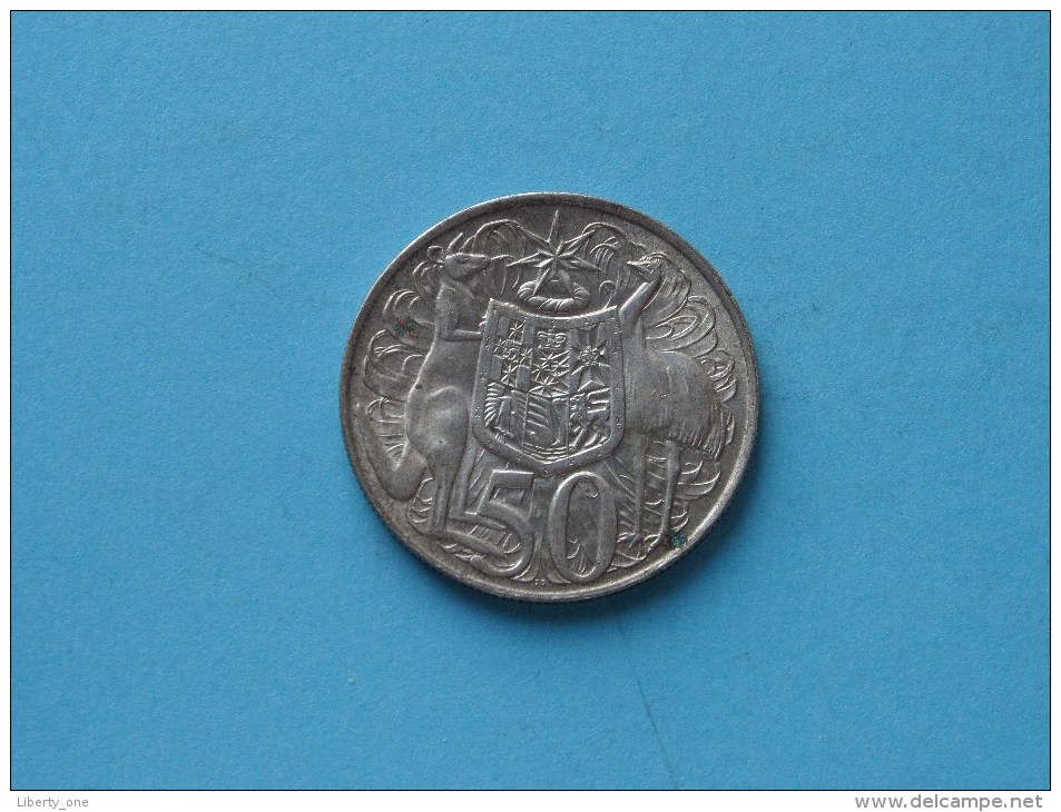 1966 - 50 Pence / KM 67 ( Uncleaned - For Grade, Please See Photo ) ! - 50 Cents