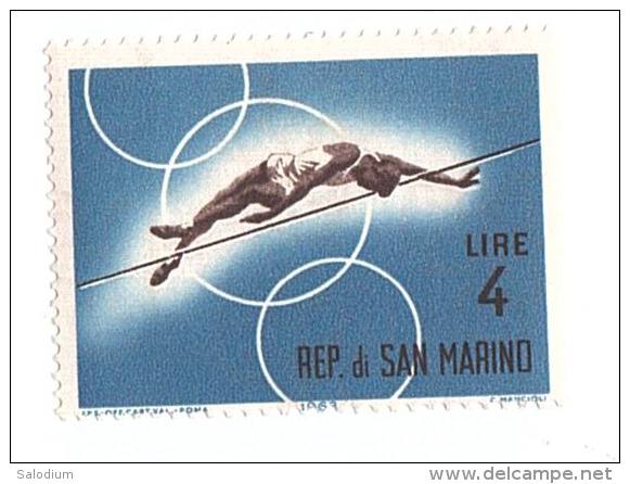 F171 - Sport Salto In Alto Atletica - Olimpiadi - Francobollo Nuovo - Repubblica Di San Marino - Unused Stamps