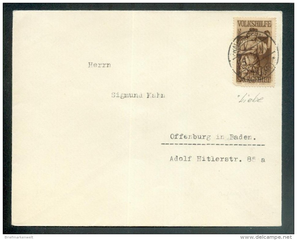Saar 199 Auf Brief (R0586 - Cartas & Documentos