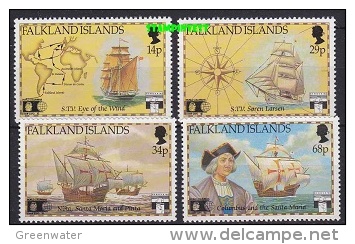 Falkland Islands 1991 Discovery Of America 4v ** Mnh (23583) - Falkland Islands