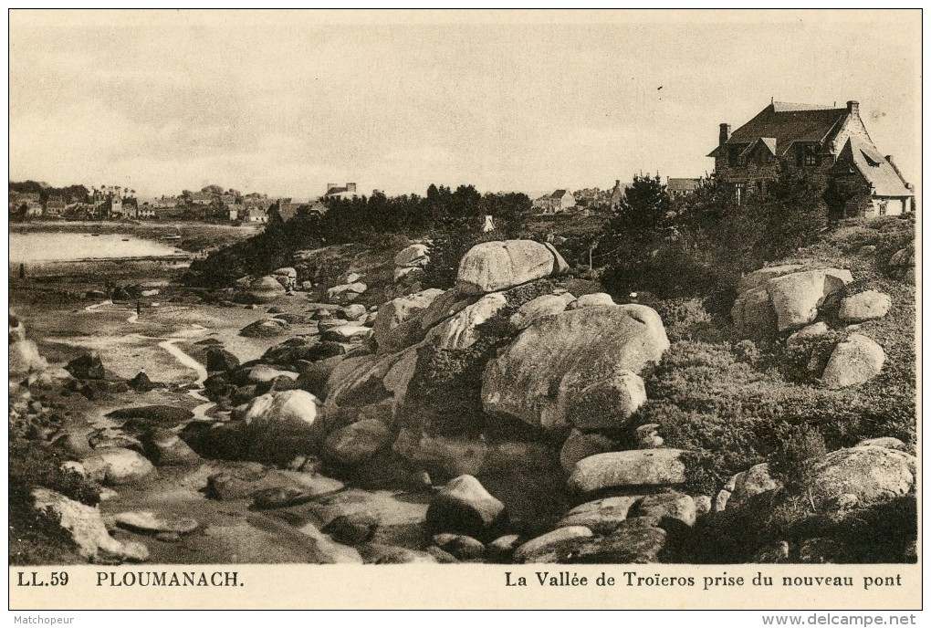 PLOUMANAC´H -22- LA VALLEE DE TROIEROS PRISE DU NOUVEAU PONT - Ploumanac'h