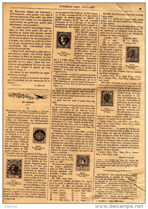 Journal Des Voyages (Spécimen)-Aventures-Légende Hanovrienne Le Charmeur De Rat Spoll-Vintaut-Zier-caricature Sur Nansen - Newspapers - Before 1800