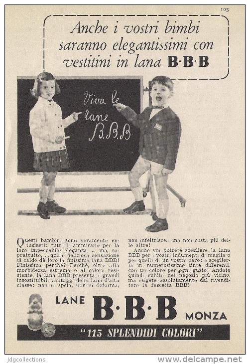# MAGLIERIA STELLINA 1960s Advert Pubblicità Publicitè Reklame Clothes Clothing Kleidung Vetements - 1940-1970
