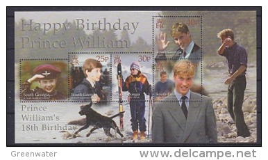 South Georgia 2000 Prince William´s 18th Birthday M/s ** Mnh (23600) - South Georgia