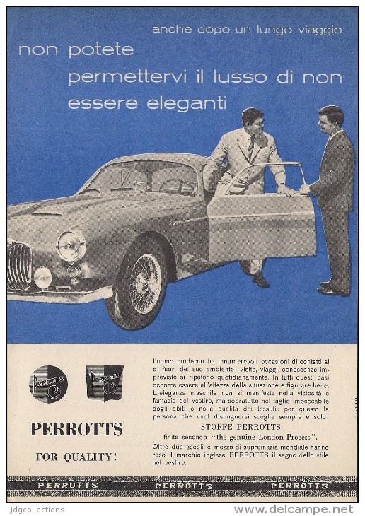 # TESSUTI PERROTTS MILANO 1950s Advert Pubblicità Publicitè Reklame Suits Vetements Vestidos Anzugen Clothing - 1940-1970 ...