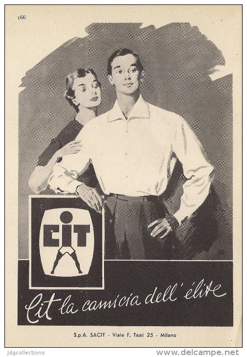 # CAMICIE CIT SpA SACIT MILANO 1950s Advert Pubblicità Publicitè Reklame Shirts Chemises Camisetas Hemden - 1940-1970 ...