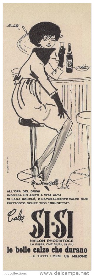 # CALZE SI-SI 1950s Advert Pubblicità Publicitè Reklame Stockings Bas Medias Strumpfe - Bas