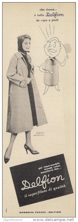 # TESSUTI DELFION PARODI-DELFINO 1950s Advert Pubblicità Publicitè Reklame Clothing Maillots Bain Trajes Badeanzug - 1940-1970