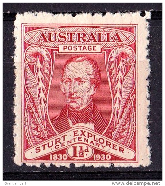 Australia 1930 Sturt  Explorer 11/2d MH - Mint Stamps