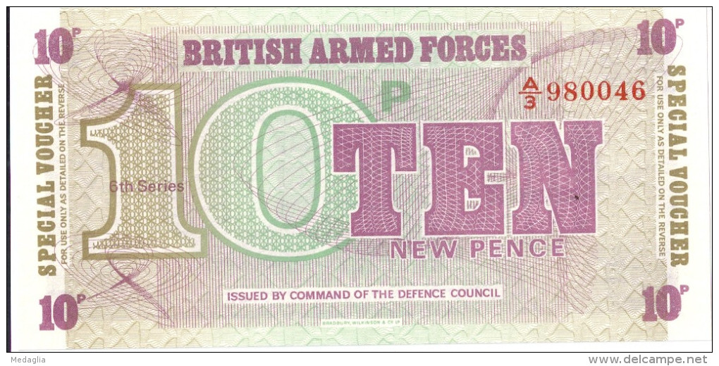 ROYAUME-UNI - British Armed Forces - 10 Pence UNC - Forze Armate Britanniche & Docuementi Speciali