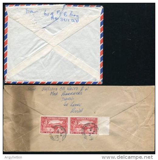 SIERRA LEONE MILITARY KG6 GARRISON MAIL - Sierra Leone (...-1960)