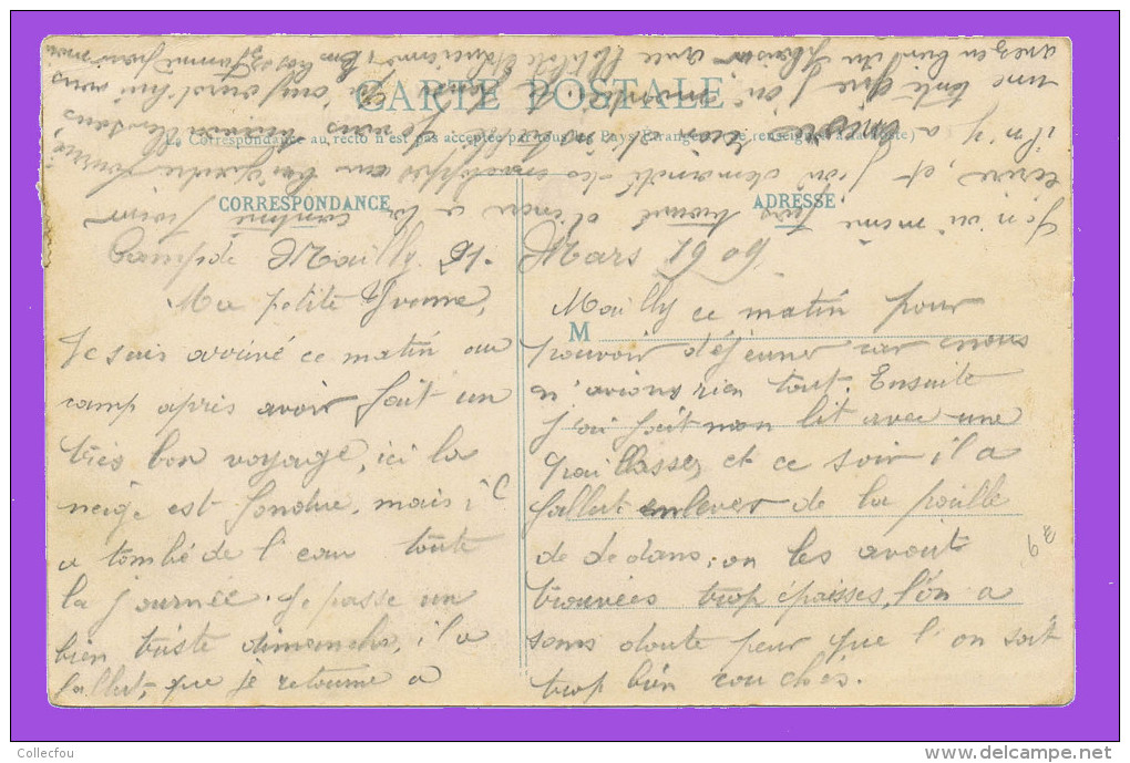 Cpa Aviation. Premier Voyage En Aéroplane: FARMAN Au Dessus Du Moulin De Mourmelon, 30 Octobre 1908. Voir Correspondance - Aviatori