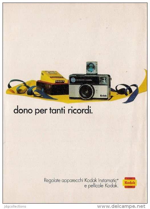# KODAK 1960s Advert Pubblicità Publicitè Publicidad Reklame Camera Instamatic Kodapak - Advertising