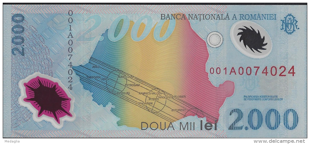 ROUMANIE - 2000 Lei 1999 UNC - Roemenië