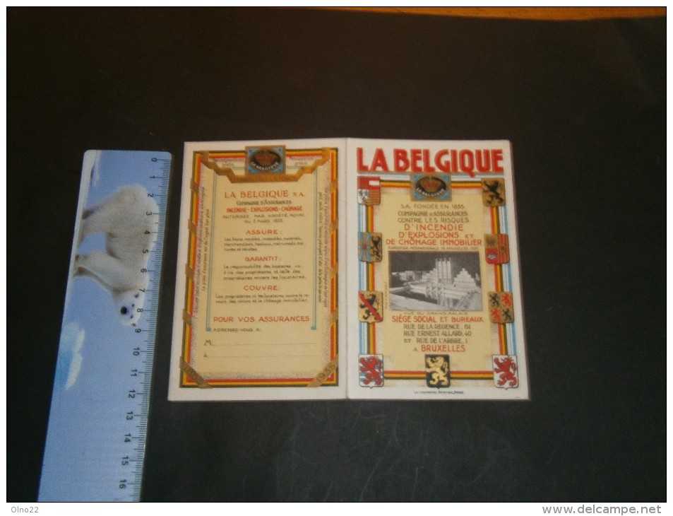 COMPAGNIE D'ASSURANCE CONTRE LES RISQUES "LA BELGIQUE " - Année 1935 - Petit Format : 1921-40