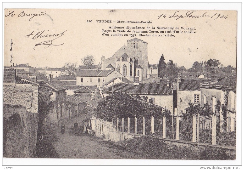 MOUILLERON EN PAREDS. - Ancienne Dépendance De La Seigneurie De Vouvant . Cliché  RARE - Mouilleron En Pareds