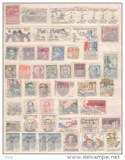 Lot 106 Czechoslovakia  120+  Different  2 Scans - Colecciones & Series