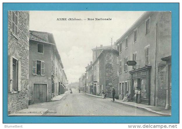 CPA Rue Nationale ANSE 69 - Anse