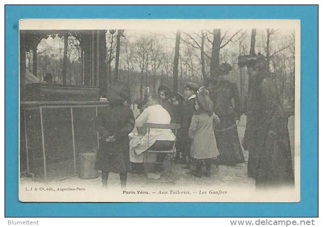 CPA PARIS VECU Aux Tuileries Le Marchand De Gaufres - Parks, Gärten