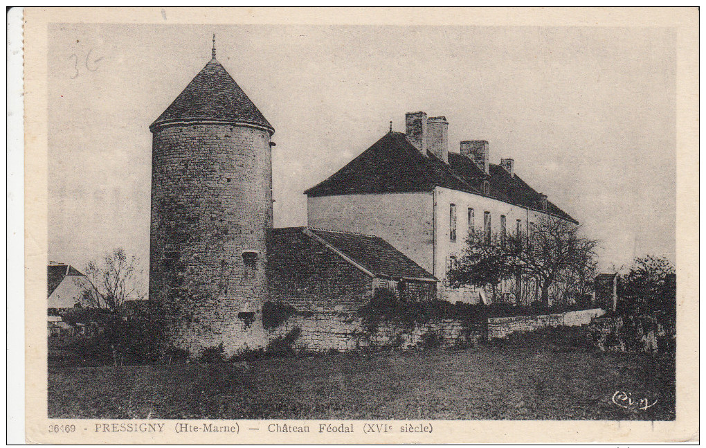 CPA 52 Pressigny - Chateau Féodal - Autres & Non Classés