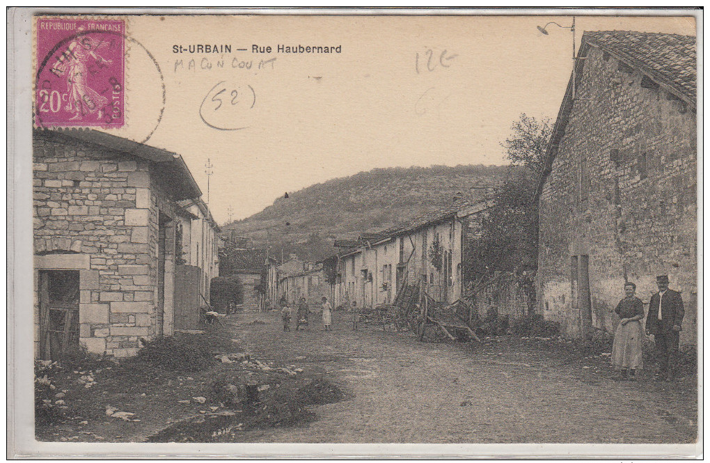 CPA 52 Saint Urbain - Rue Haubernard - Sonstige & Ohne Zuordnung