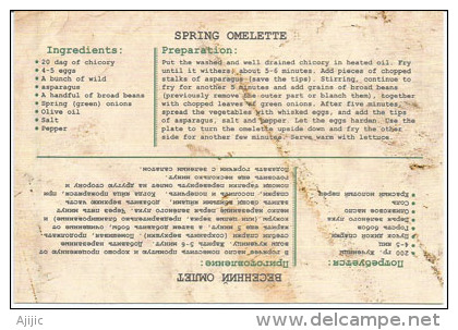 Spring Omelette. (Receipt From Montenegro) In English - Croat & Serb Languages - Recipes (cooking)