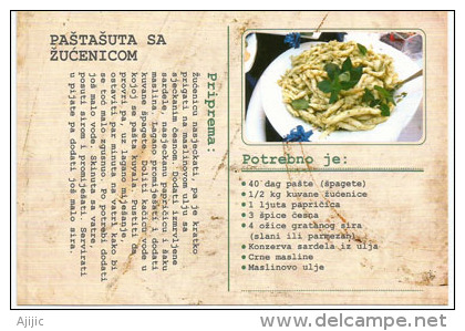 Spaghetti With Chicory (Receipt From Montenegro) In English - Croat & Serb Languages - Küchenrezepte