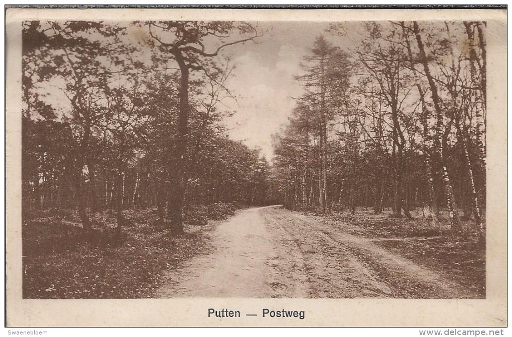 NL.- PUTTEN. Postweg. Omstreeks 1930. Uitgave H.B. Amsing. - Putten