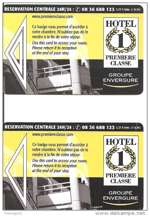 2-CLES-HOTEL-PREMIER CLASSE-GROUPE ENVERGURE-TBE - Hotelzugangskarten