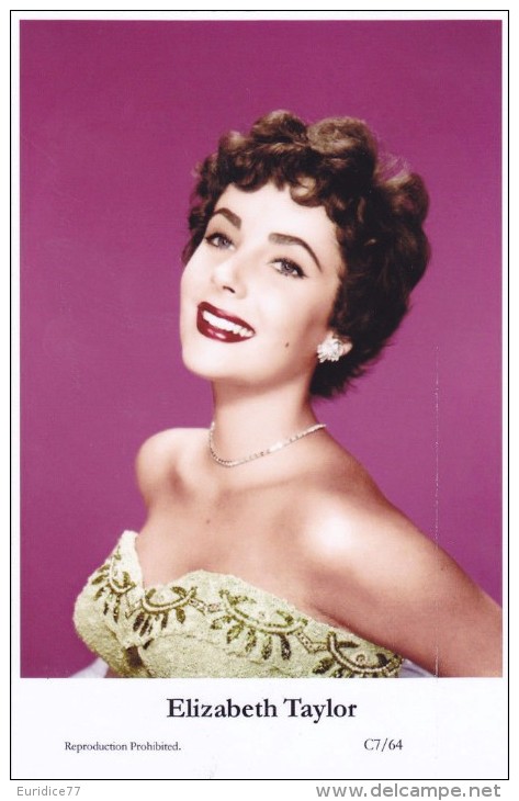 ELIZABETH TAYLOR - Film Star Pin Up - Publisher Swiftsure Postcards 2000 - Sin Clasificación