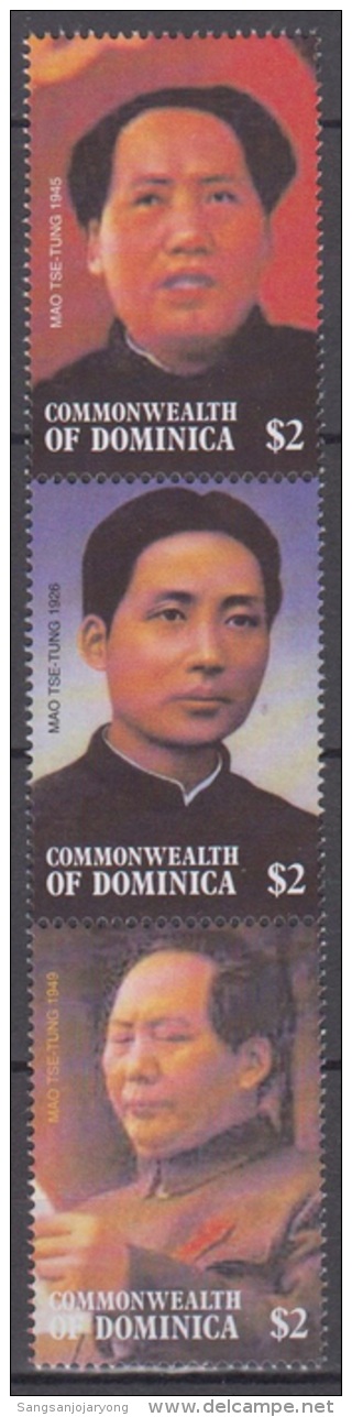 Dominica Sc2309a-c Mao Zedong - Mao Tse-Tung