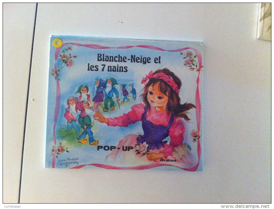 Ancien BLANCHE-NEIGE ET LES 7 NAINS POP UP Luce-andrée LAGARDE  POP-UP - Contes