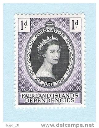 1953 QUEEN ELIZABETH CORONATION   FALKLAND ISLANDS DEPENDENCIES - Andere & Zonder Classificatie