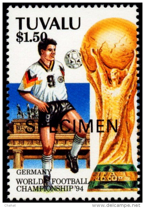 SOCCER-FIFA WORLD CUP-1994-SPECIMEN-SET OF 4-TUVALU-MNH-SCARCE-B8-60 - 1994 – Vereinigte Staaten