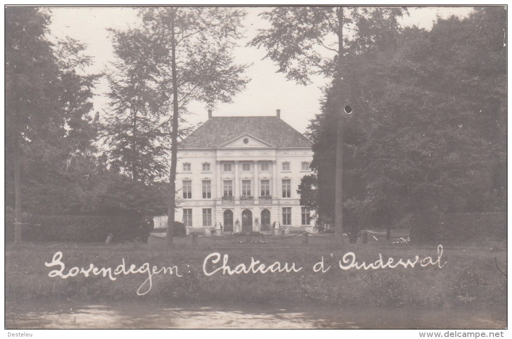 Zwarte Fotokaart Chateau D'Oudewal  Lovendegem - Lovendegem