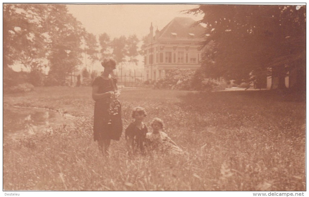 Zwarte Fotokaart Kasteel  In Lovendegem - Lovendegem