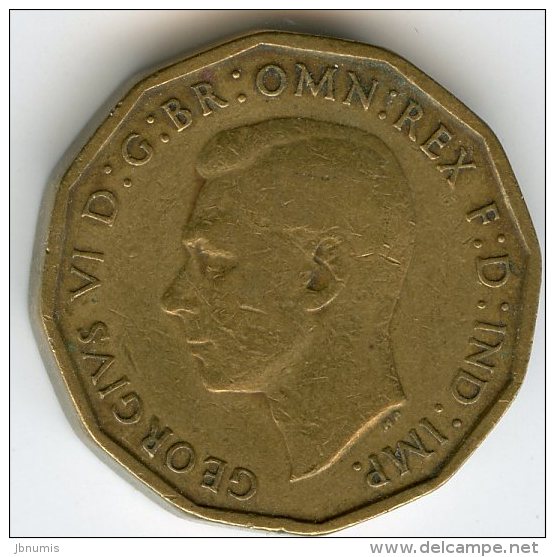 Grande-Bretagne Great Britain 3 Pence 1941 KM 849 - F. 3 Pence